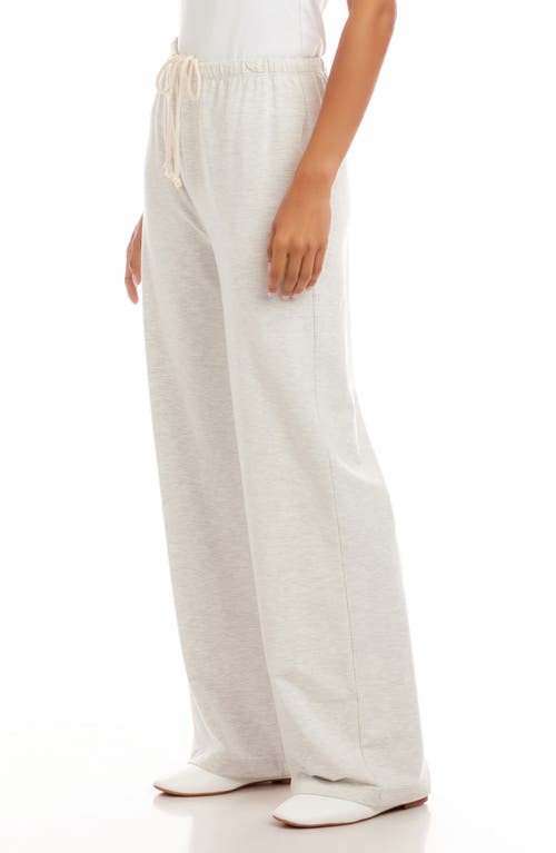 Karen Kane Wide Leg Drawstring Sweatpants In White