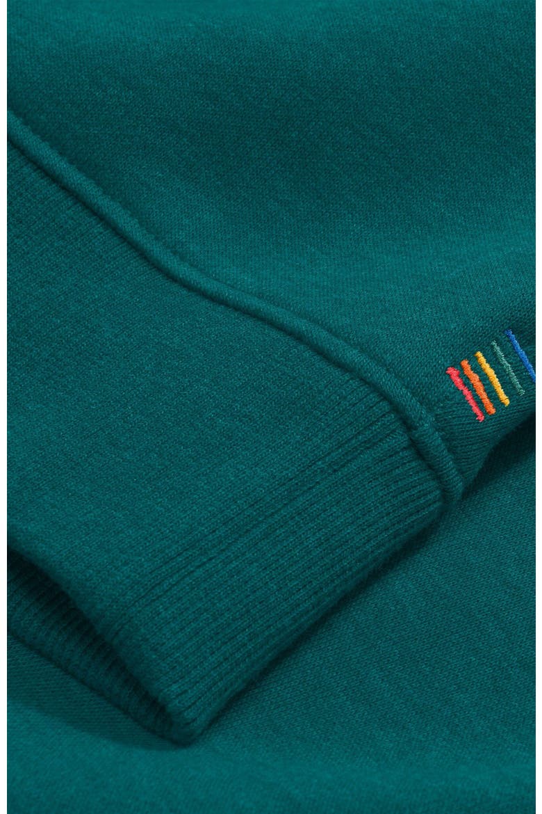 Women's Fit Cozy Fleece Quarter-Zip Sweatshirt, Alternate, color, Heather Navy
