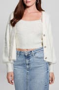 GUESS Keyla Fuzzy Cardigan