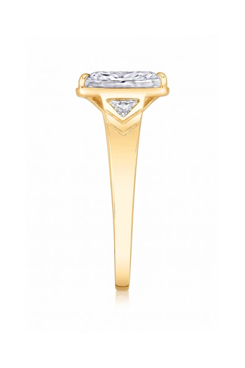 Cushion Cut Cubic Zirconia Solitaire Ring, Alternate, color, 18 KT YELLOW GOLD CLEAR CZ