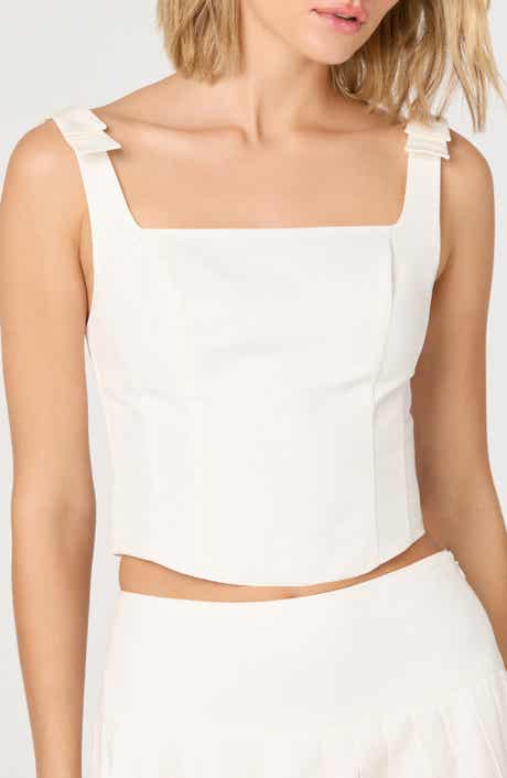 Alexcia Bow Strap Corset Top