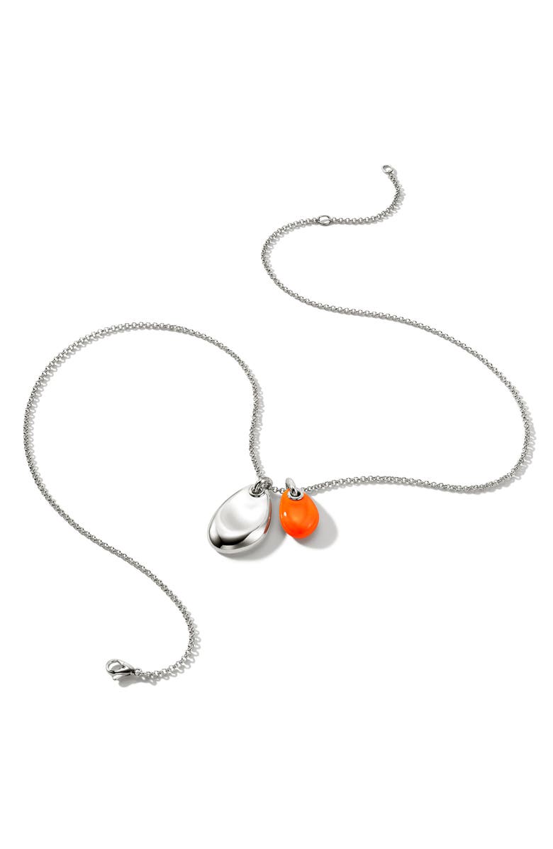 John Hardy Diamond Bail Enamel Pendant Necklace, Alternate, color,