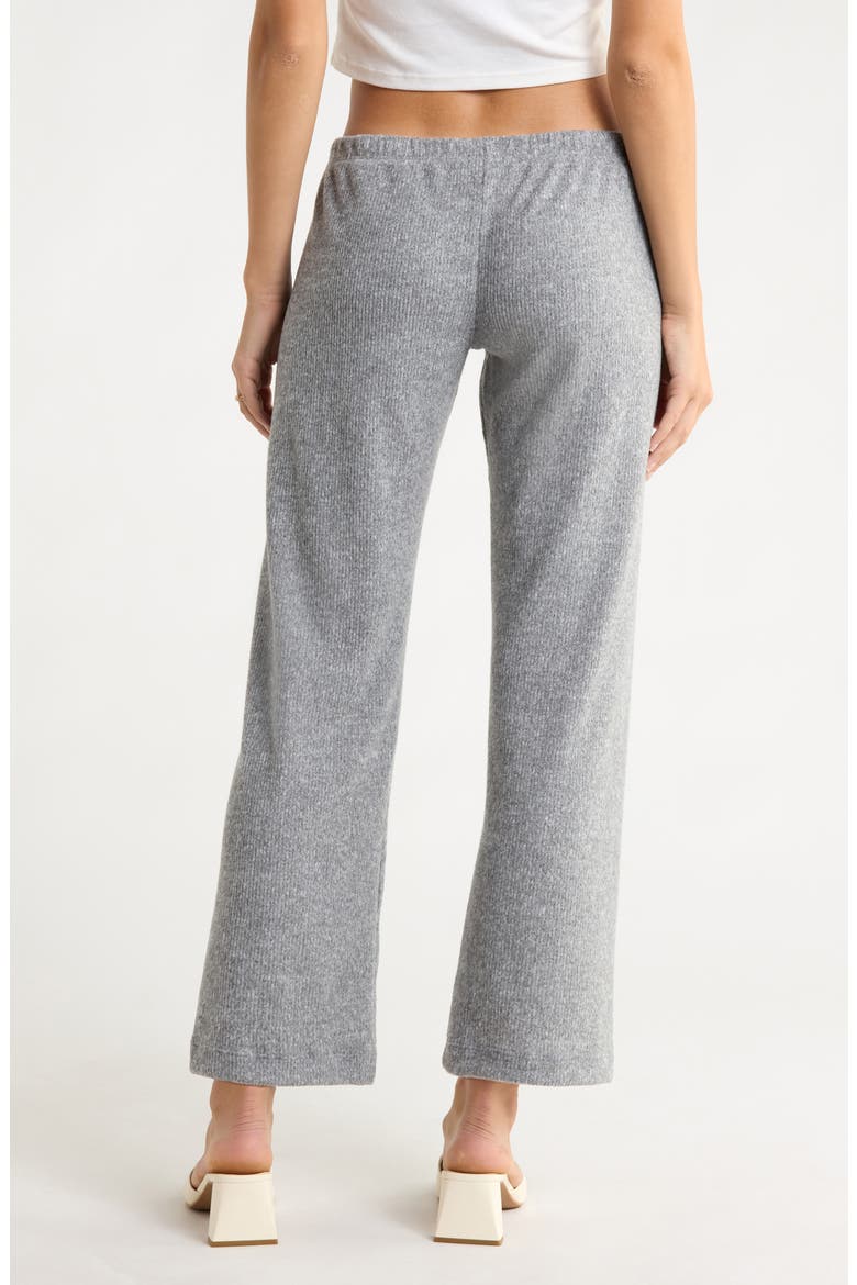 The Teala Low Rise Rib Pants, Alternate, color, HEATHER GREY