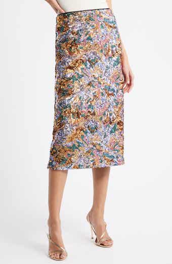 The Adrianne Sequin Midi Skirt