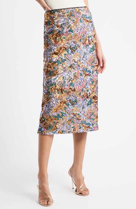 The Adrianne Sequin Midi Skirt