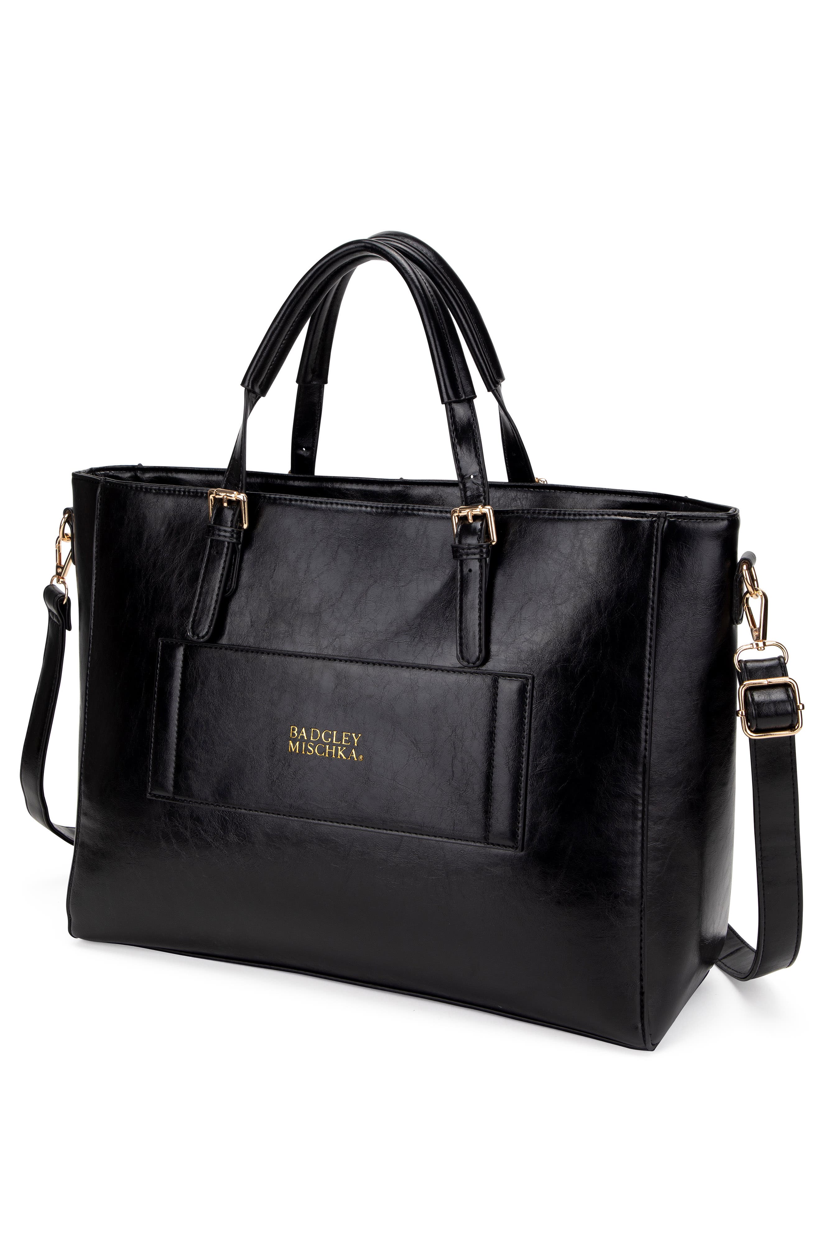 BADGLEY MISCHKA Julia Vegan Leather Weekender Duffel Bag, Alternate, color, 