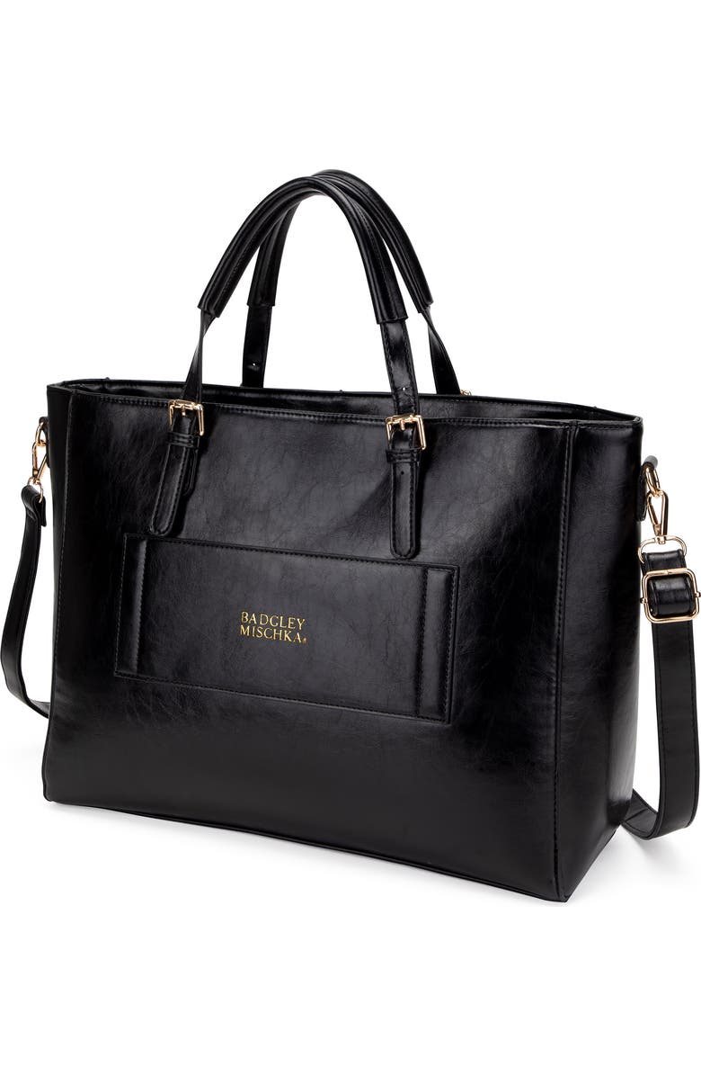 BADGLEY MISCHKA Julia Vegan Leather Weekender Duffel Bag, Alternate, color,