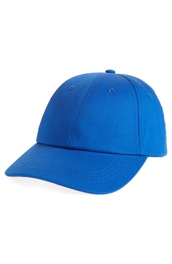Nordstrom Rack Classic Cotton Baseball Cap In Blue