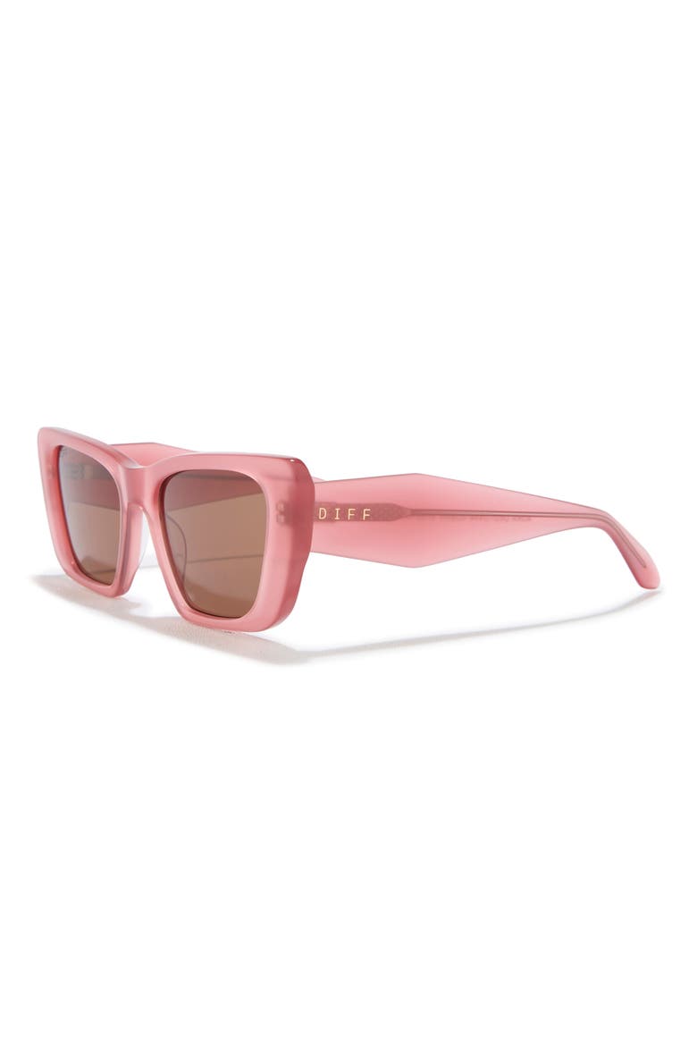 Aura 51mm Cat Eye Sunglasses, Alternate, color, OLIVE