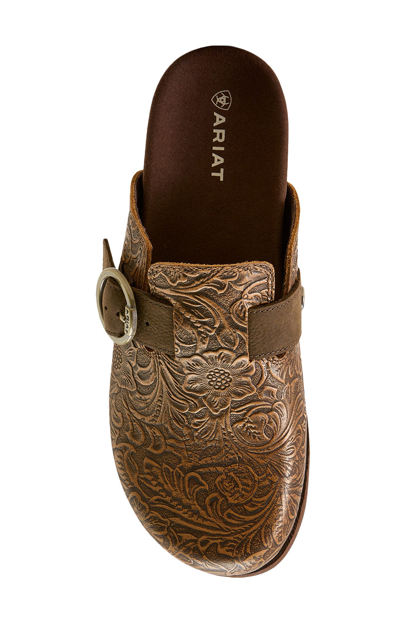 Country Mule, Alternate, color, BROWN FLORAL EMBOSS