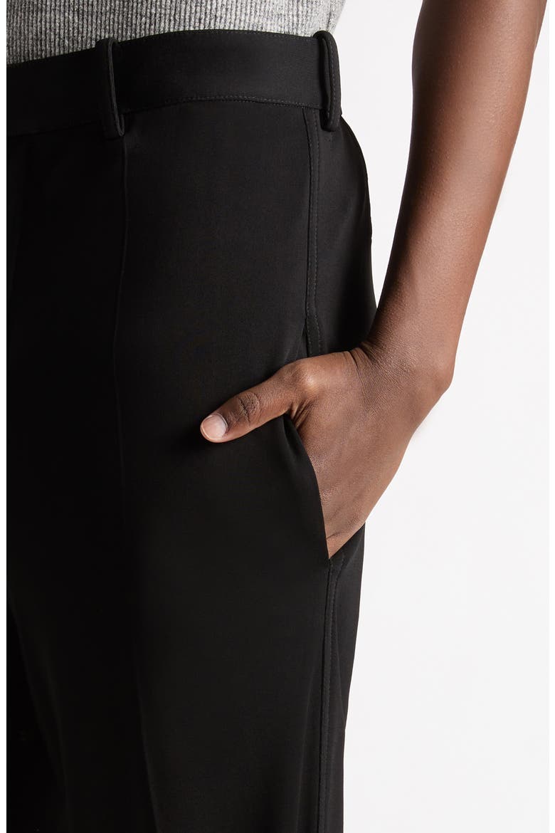 Fluid Matte Jersey Straight Leg Pants, Alternate, color, BLACK