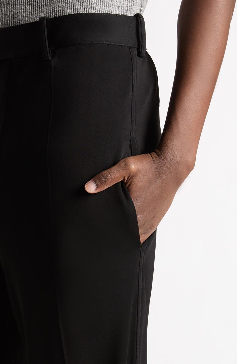 Bottega Veneta Fluid Matte Jersey Straight Leg Pants, Alternate, color, Black