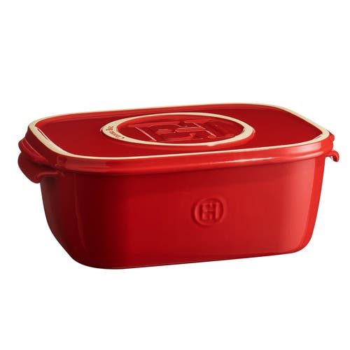 Emile Henry Cheese Box In Burgundy