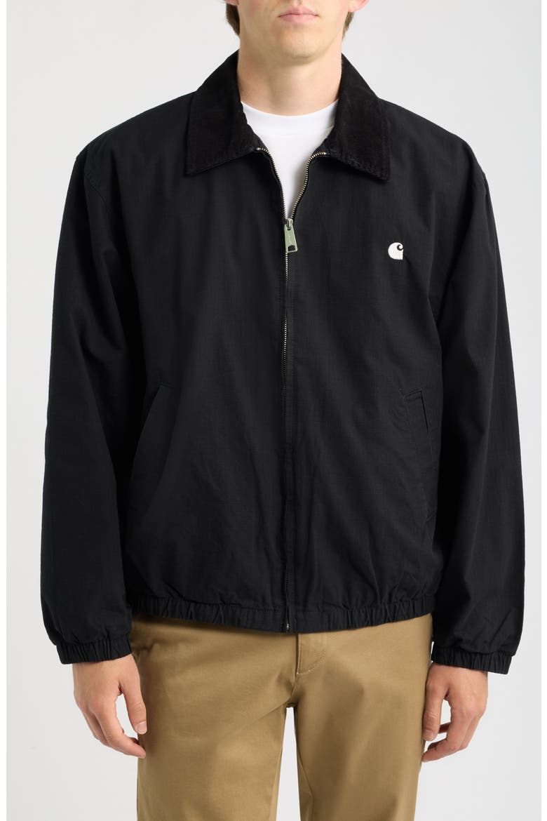Madison Ripstop Jacket, Alternate, color, BLACK / WAX (GARMENT DYED)