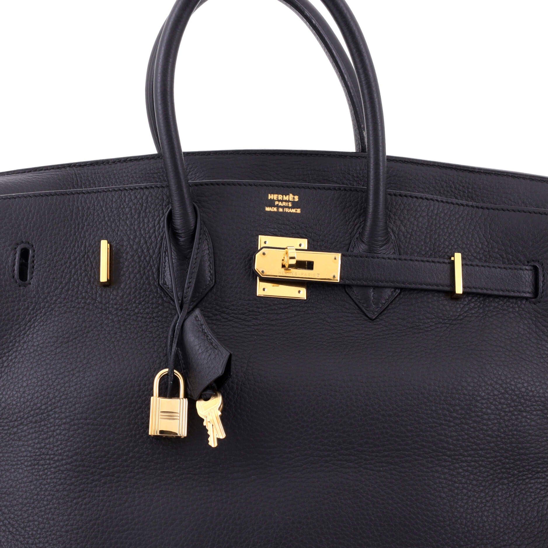 Pre-Owned Hermes Birkin Handbag Black Togo with Gold Hardware 35, Alternate, color, 