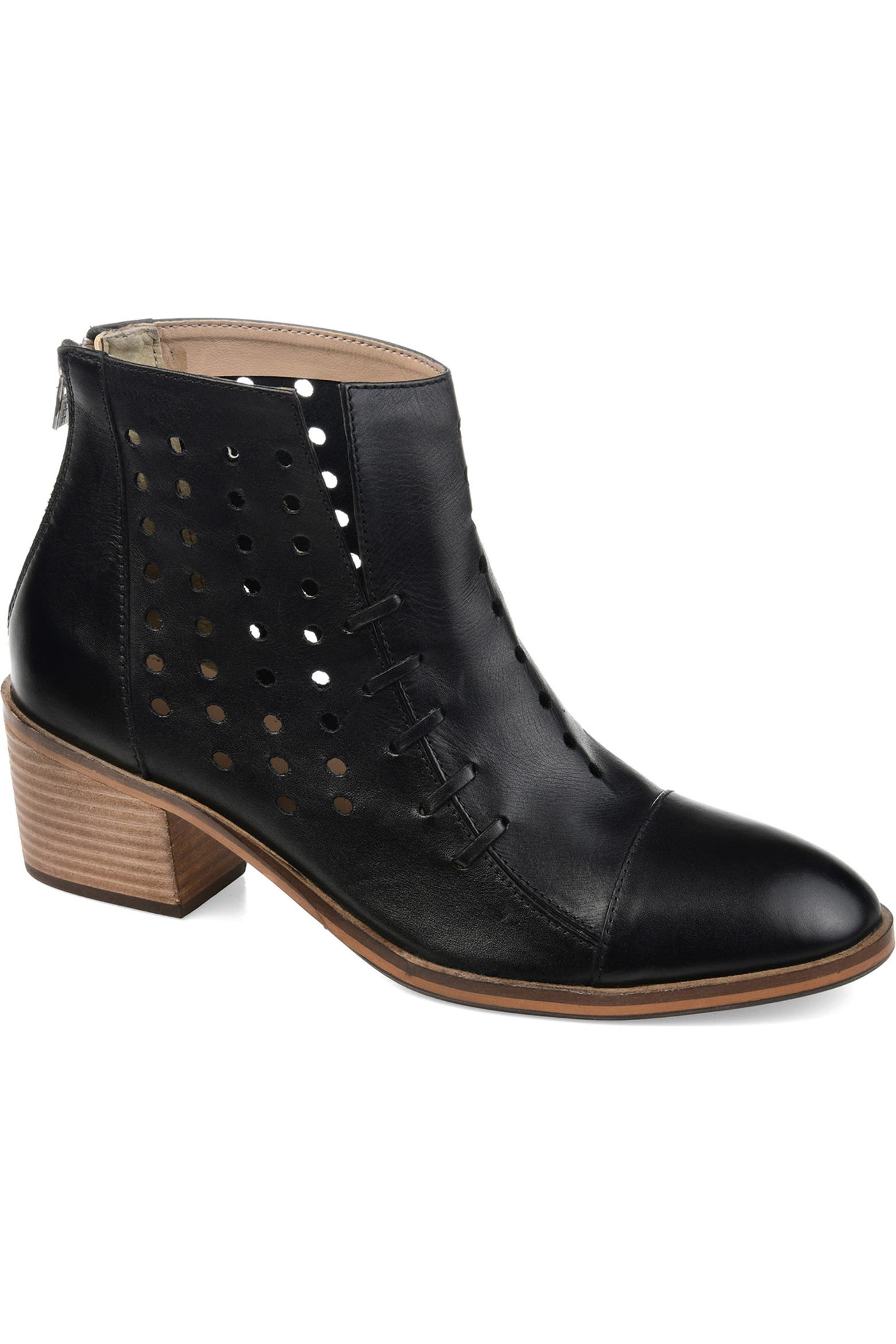 Whip Rack Journee Collection JOURNEE Ulima Whip Stitch Perforated Bootie (Women ...