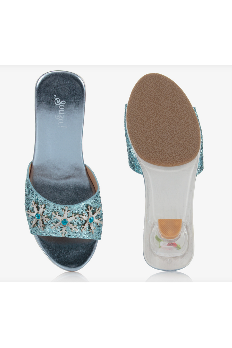 Ice Queen High Heel Slipper Pretend Play Shoes, Alternate, color, Ice Blue
