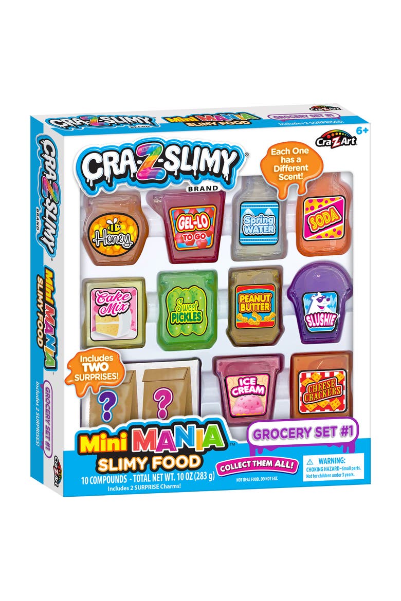 Mini Mania Slimy Food Grocery Set, Ages 6+, Main, color, Multicolored