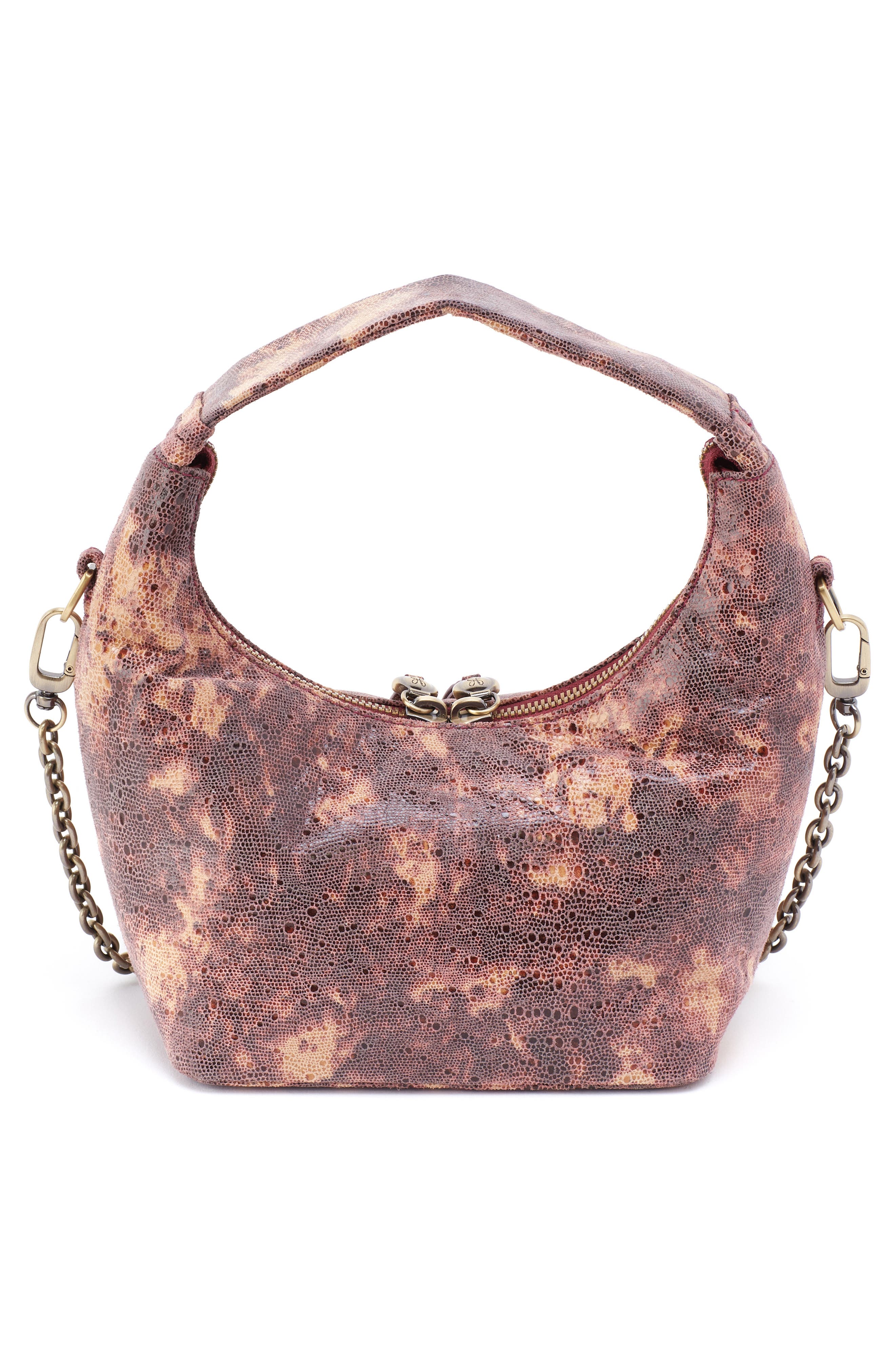 HOBO Small Astrid Embossed Leather Crossbody Bag, Alternate, color, Autumn Sky