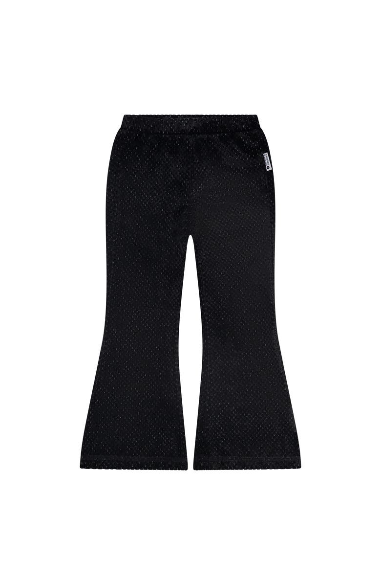 Stains and Stories by Babyface Sparkle Velvet Flare Pants, Main, color, Blackboard