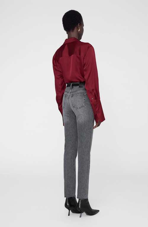 Anine Bing Amanda Shirt In Burgundy