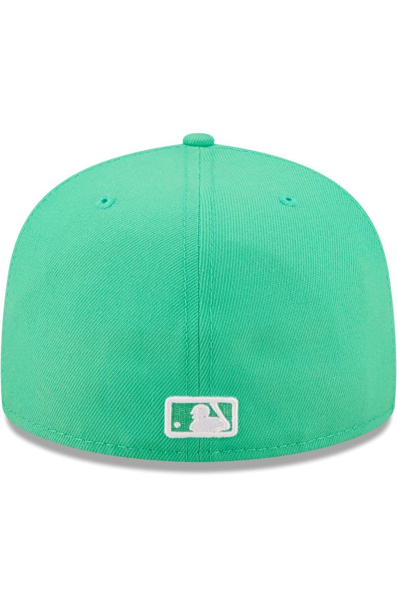 New Era Men's New Era Green New York Yankees Logo 59FIFTY Fitted Hat, Alternate, color,
