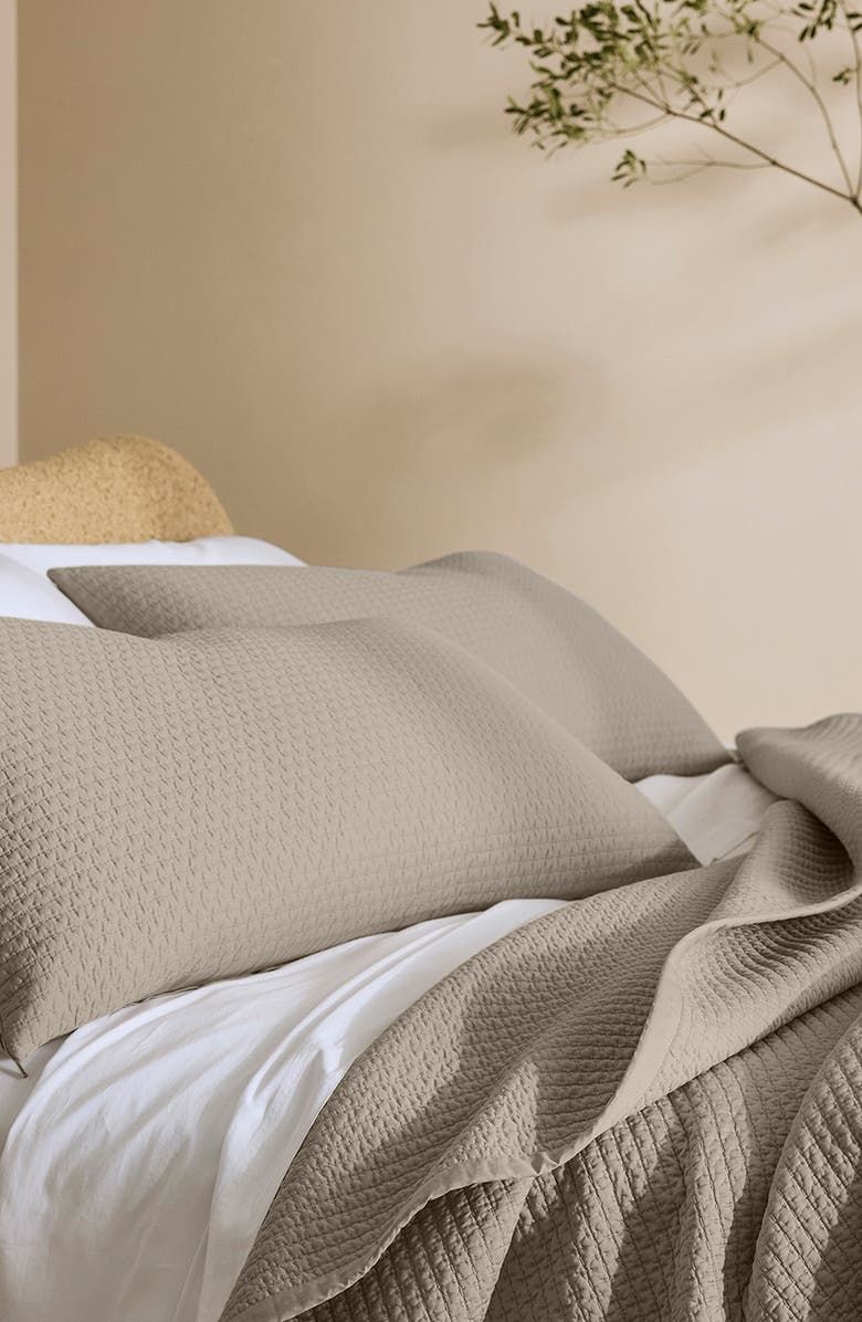 Boll & Branch Signature Texture Stitch Quilted Sham, Alternate, color, 