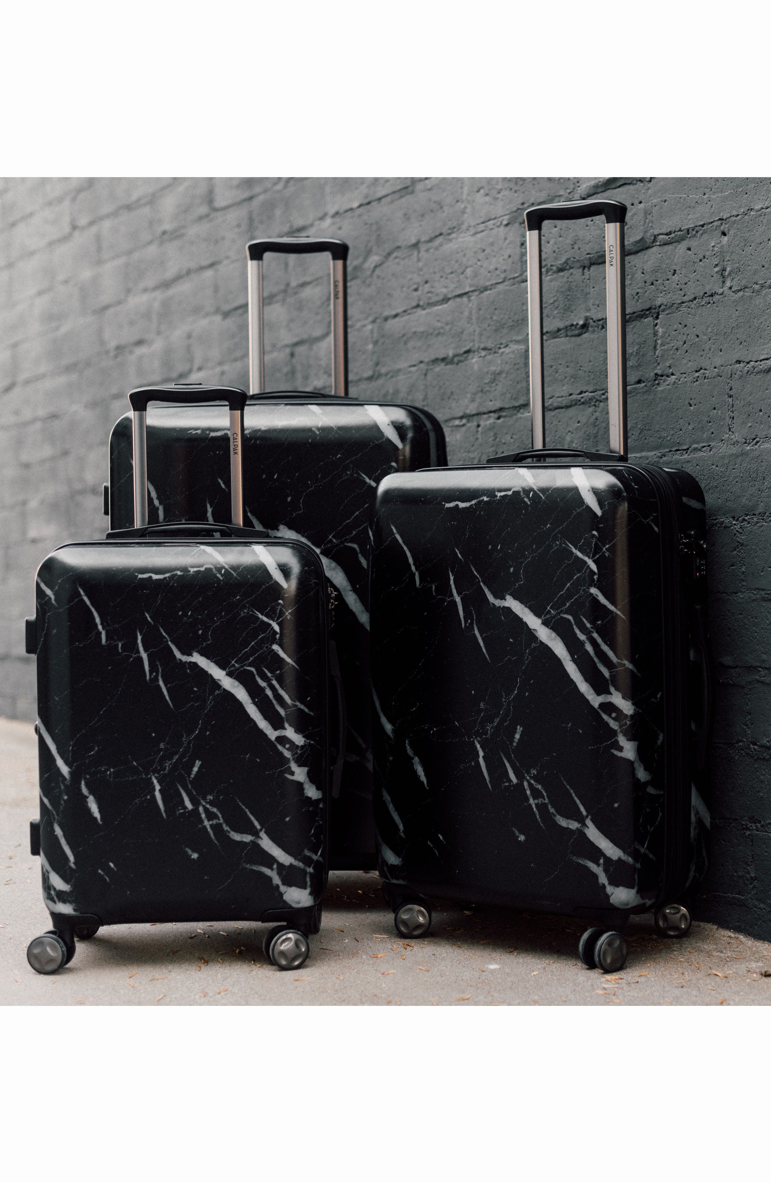 CALPAK Astyll 3-Piece Marbled Luggage Set, Alternate, color, 