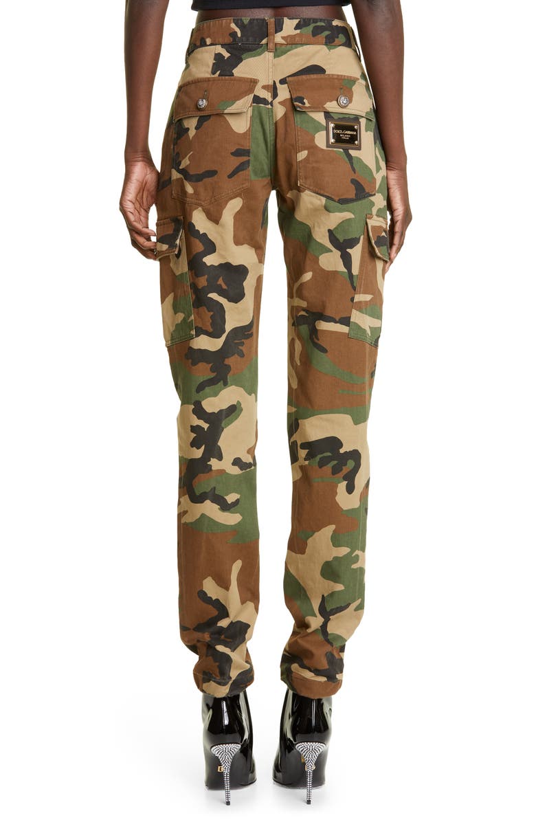 Dolce&Gabbana Camo Cargo Pants, Alternate, color,