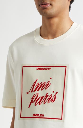 AMI PARIS Boxy Cotton Graphic T-Shirt | Nordstrom
