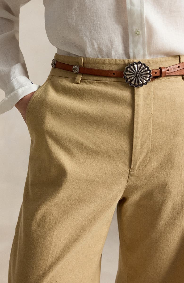 Polo Ralph Lauren Beaton Wide Leg Pants, Alternate, color, Beige