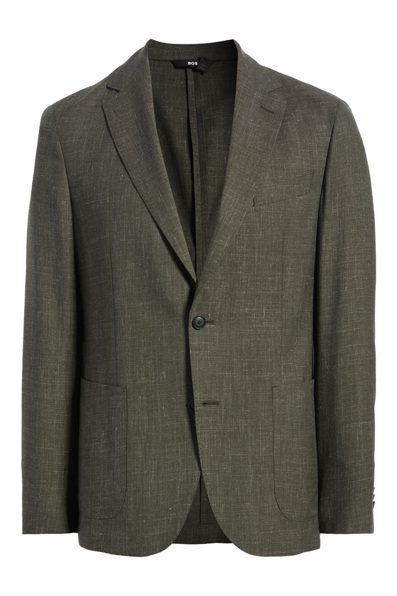 Hanry Wool & Linen Sport Coat, Main, color, MEDIUM GREEN