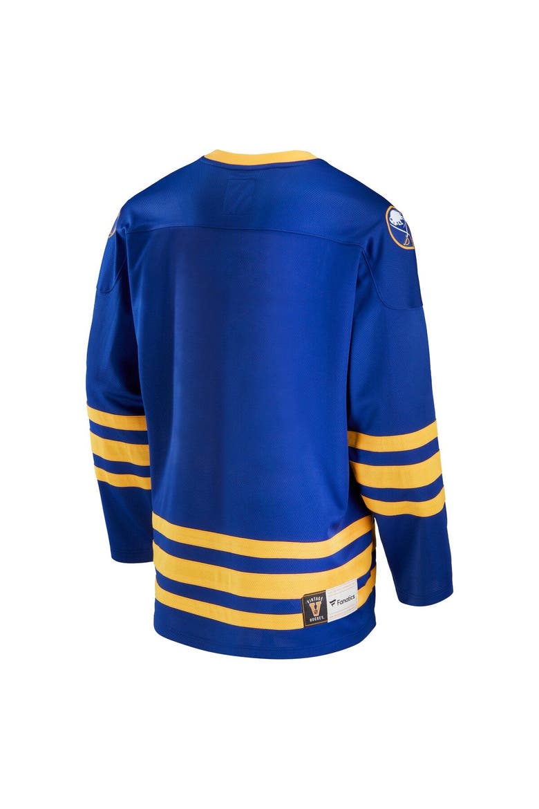 Men's Fanatics Branded Royal Buffalo Sabres Premier Breakaway Heritage Jersey, Alternate, color, Royal