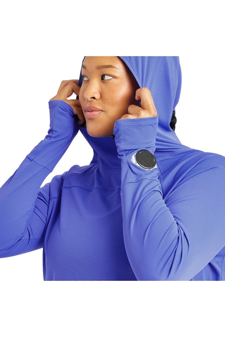 Flyout Chill Hoodie - Women's, Alternate, color, Blue Rapids
