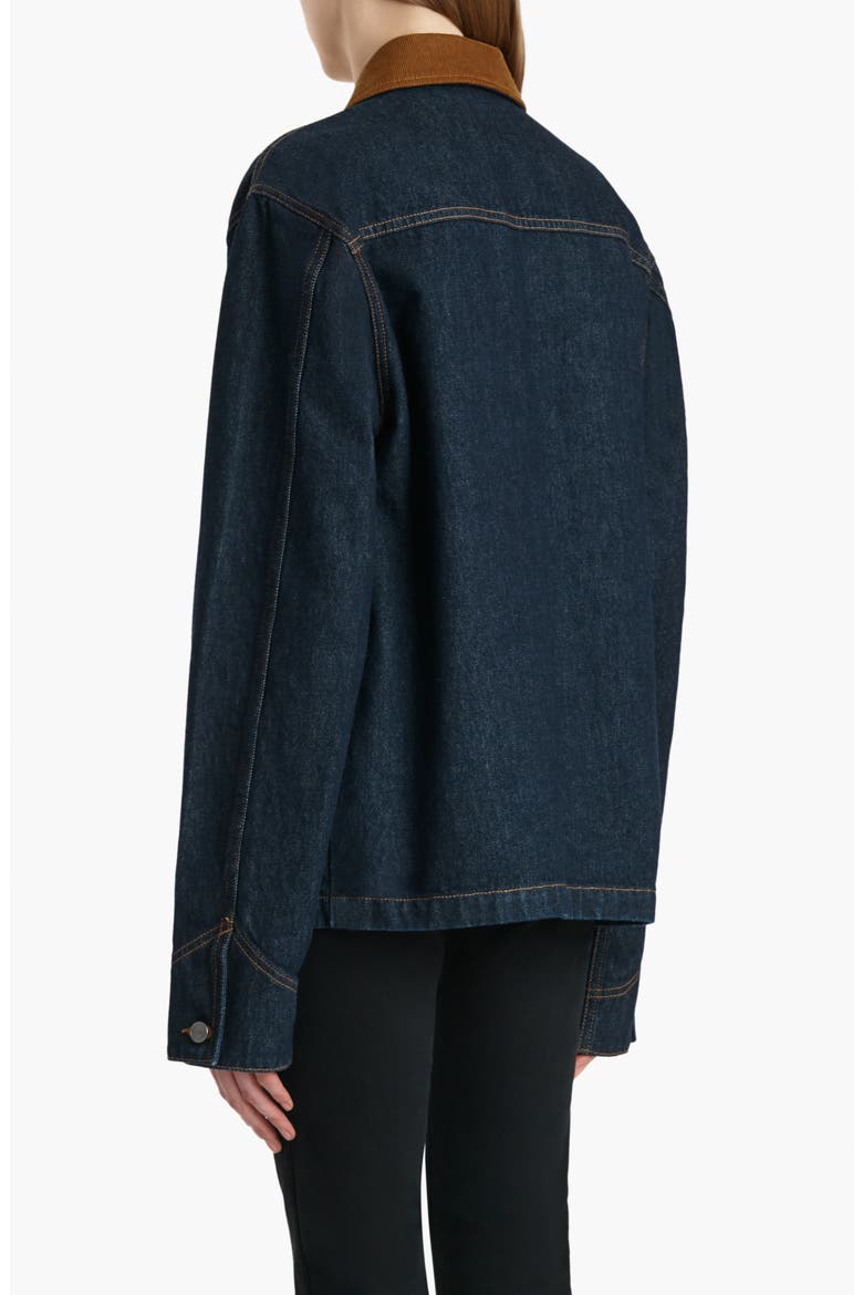 Wyatt Corduroy Collar Denim Chore Coat, Alternate, color, BENSON