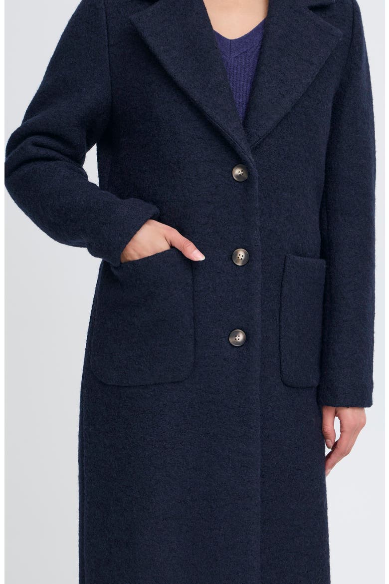Wool Blend Trench Coat, Alternate, color, DARK NAVY