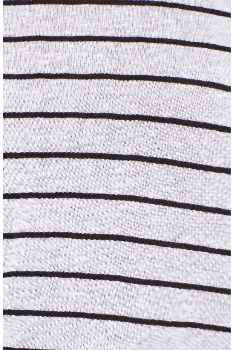 Side Tie Stripe Tee, Alternate, color, WHITE JENNA STRIPE