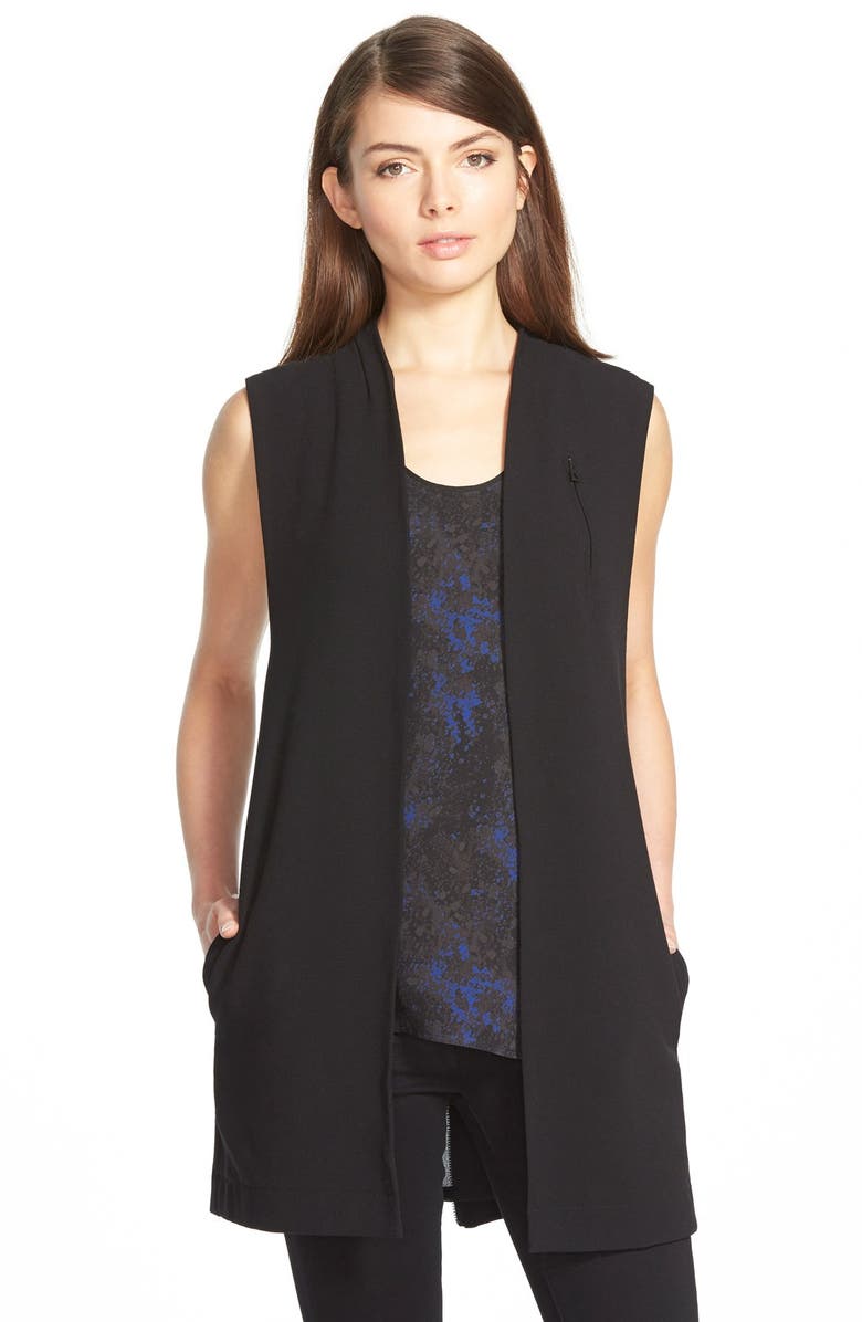 elevenparis 'Page' Longline Vest, Main, color, 