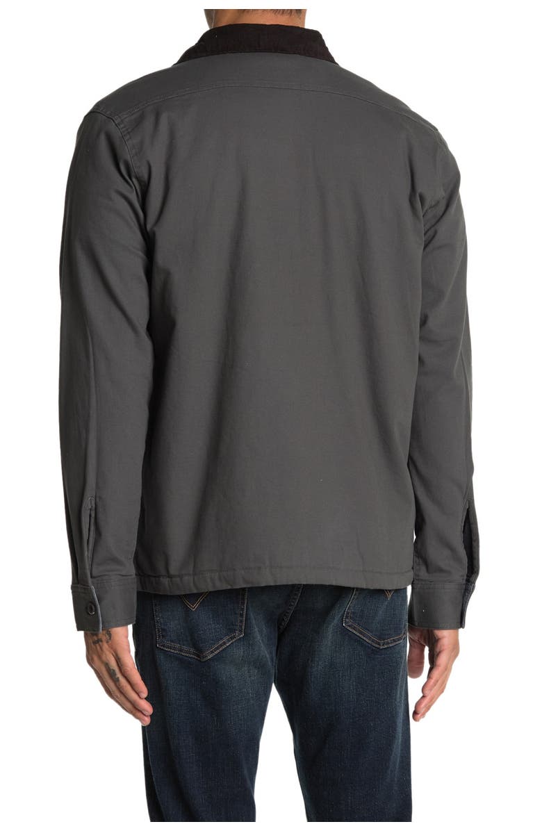 Tailor Vintage Faux Shearling Lined Stretch Canvas Jacket, Alternate, color, 