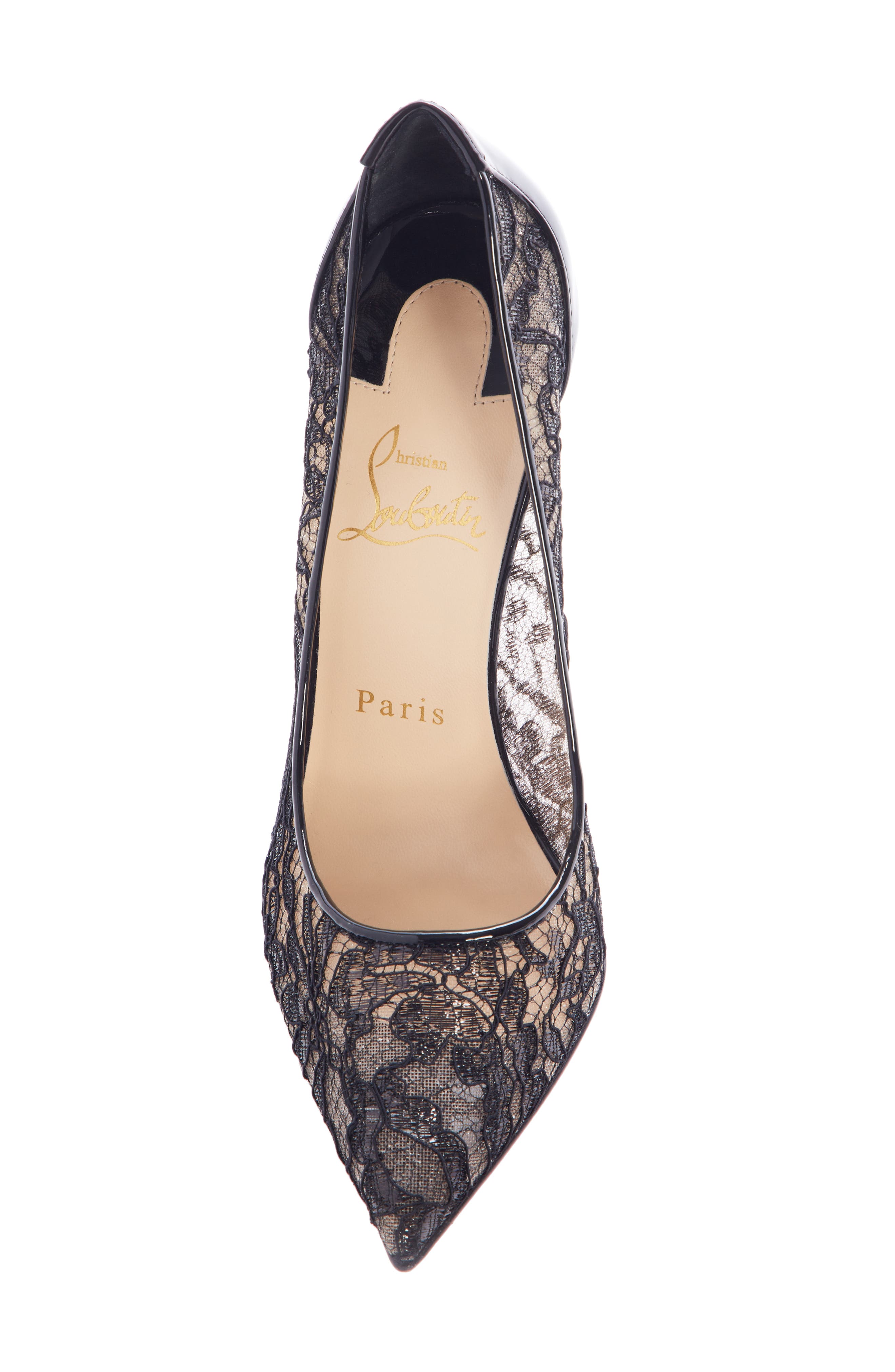 Christian Louboutin Follies Alençon Lace Pump, Alternate, color, 