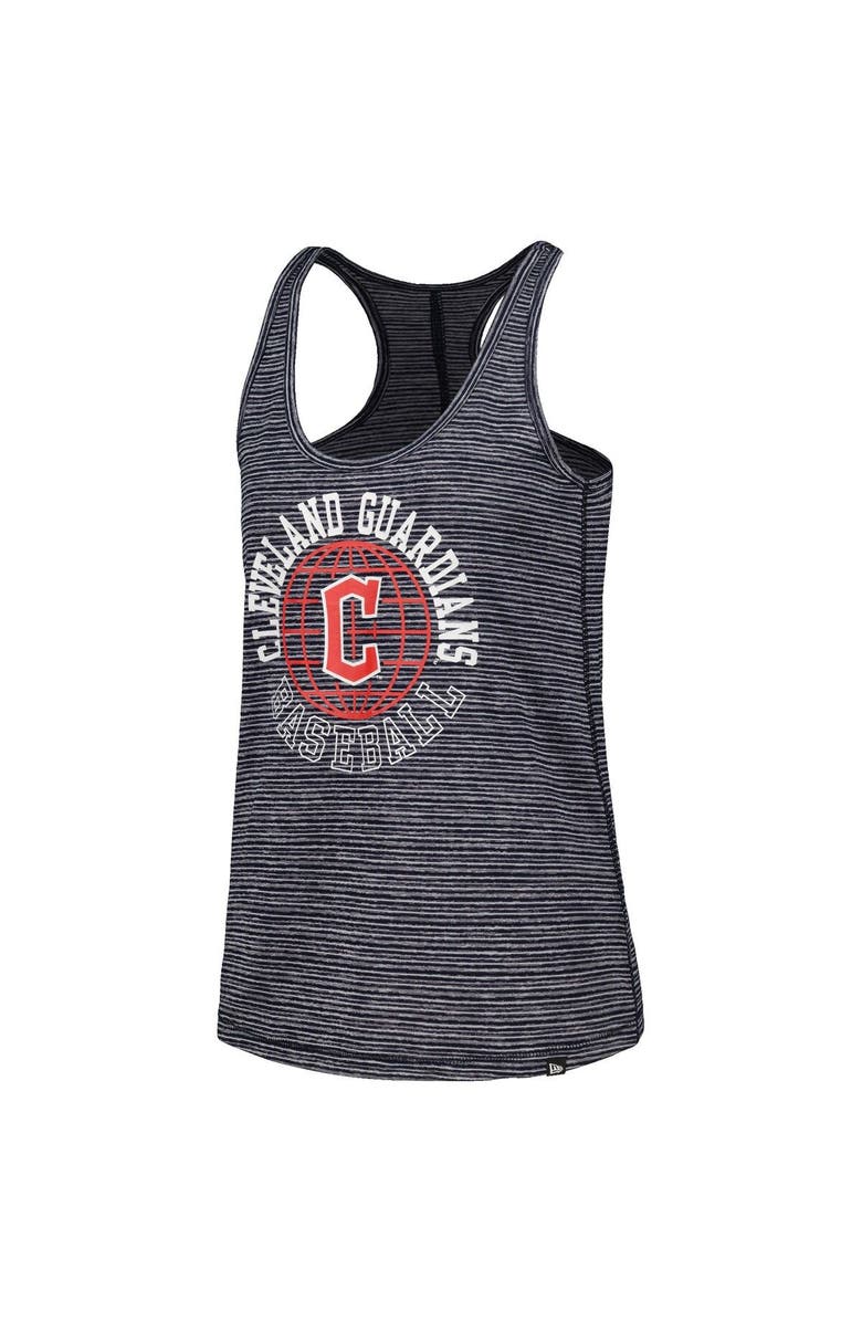 New Era Women's New Era Navy Cleveland Guardians Active Racerback Tank Top, Alternate, color, Navy