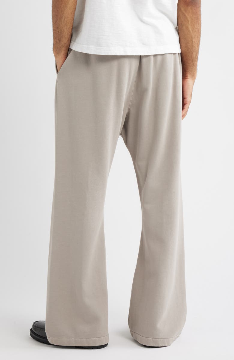 Fear of God Essentials Classic Fit Training Logo Flare Leg Sweatpants, Alternate, color, Concrete/Dark Concrete Heather