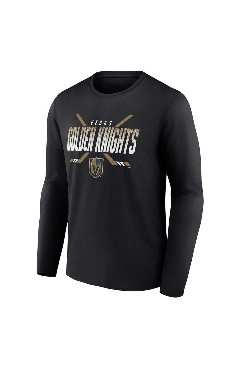 FANATICS Men's Fanatics Branded Black Vegas Golden Knights Covert Long Sleeve T-Shirt, Alternate, color, 