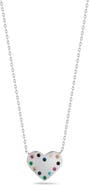 SPHERA MILANO Cubic Zirconia Heart Shape Pendant Necklace