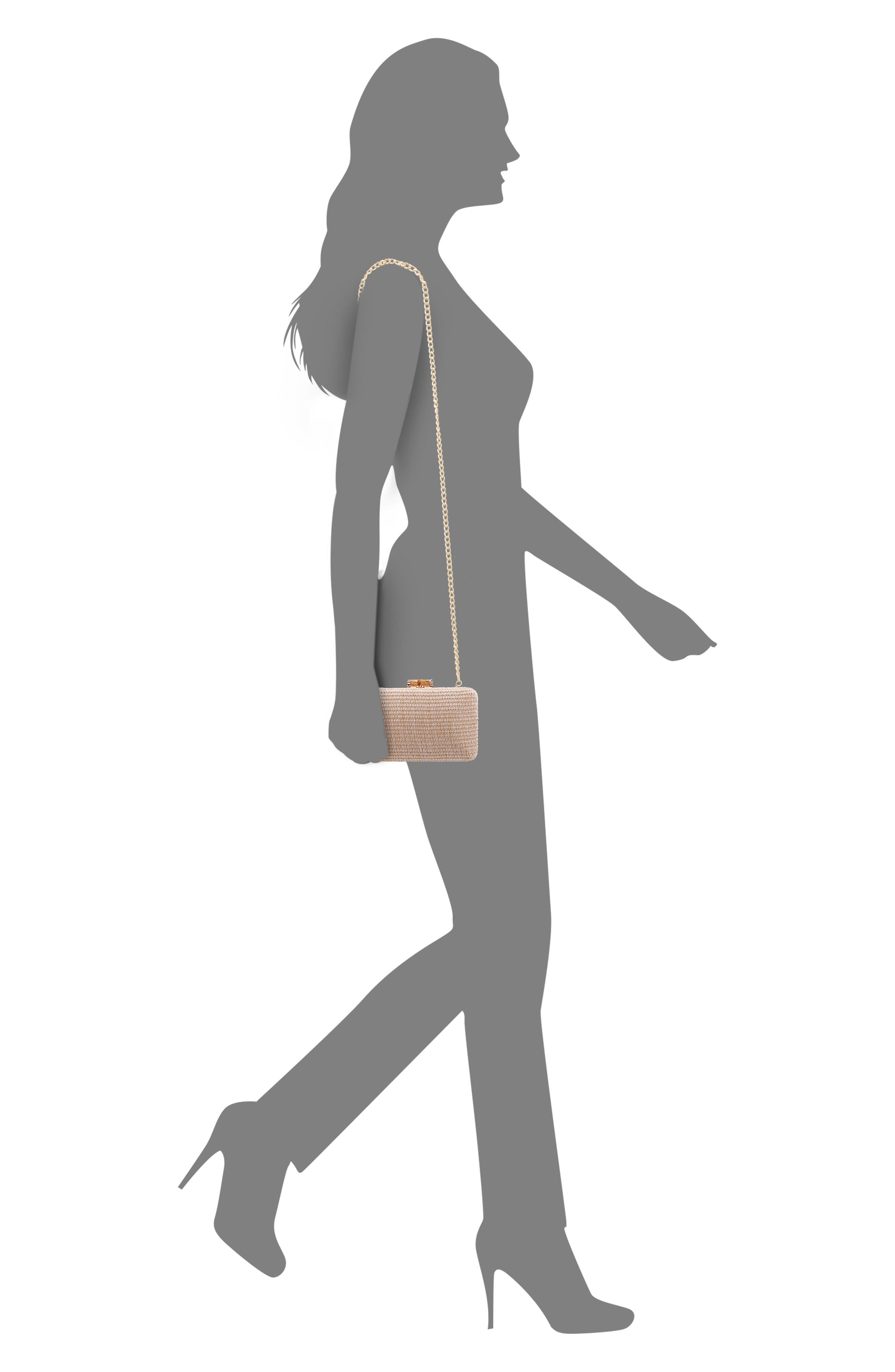 Nina Malia Frame Clutch, Alternate, color, 