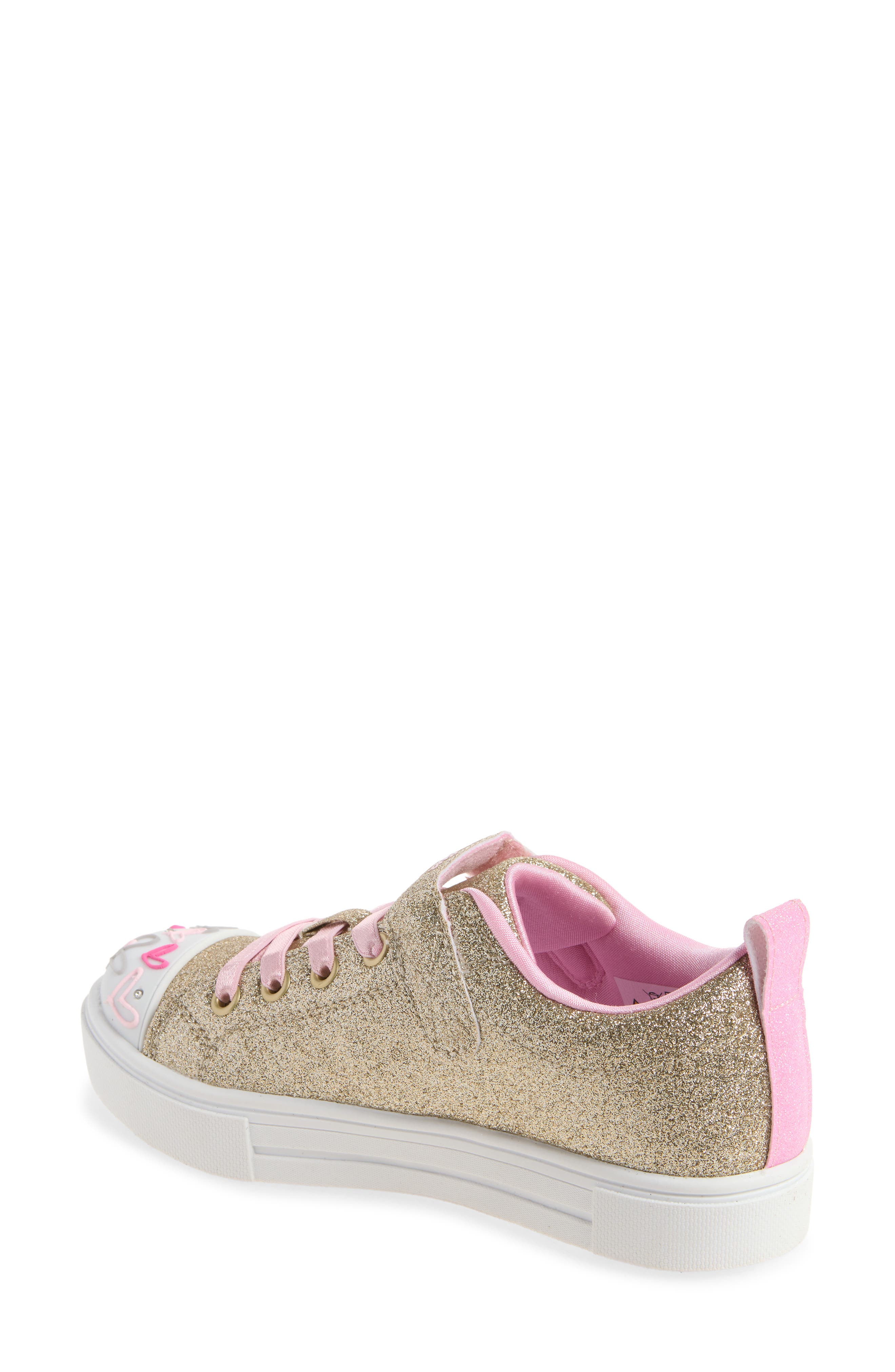 Kids' Twinkle Toes® x JGoldcrown Twinkle Sparks Love Medley Light-Up Sneaker, Alternate, color, GDMT