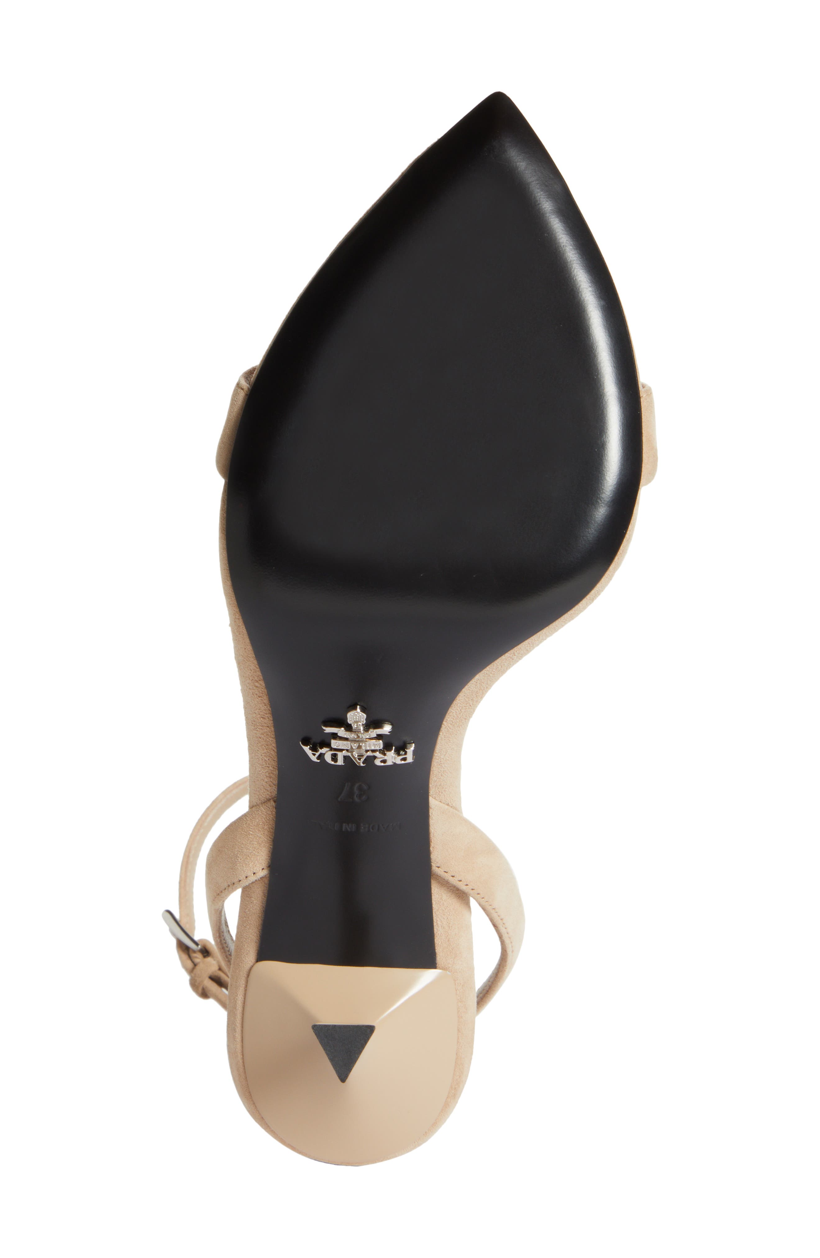 Prada Pointed Toe Sandal, Alternate, color, 