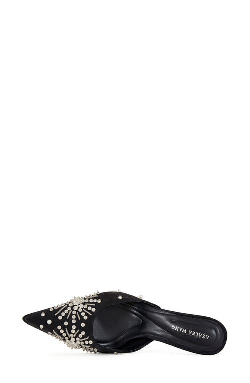 Azalea Wang Angelica Pointed Toe Mule In Black