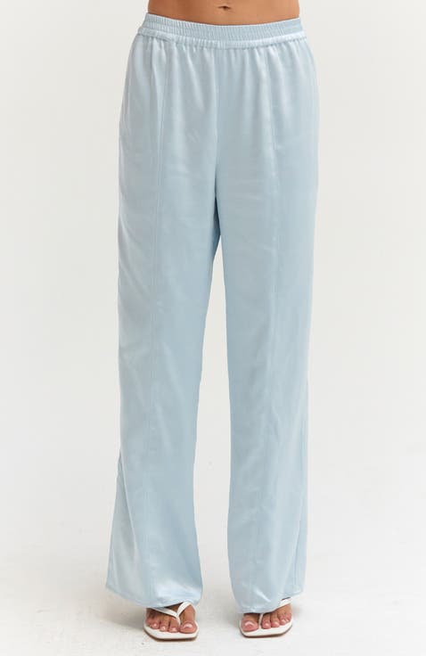 Satin Pull On Pants