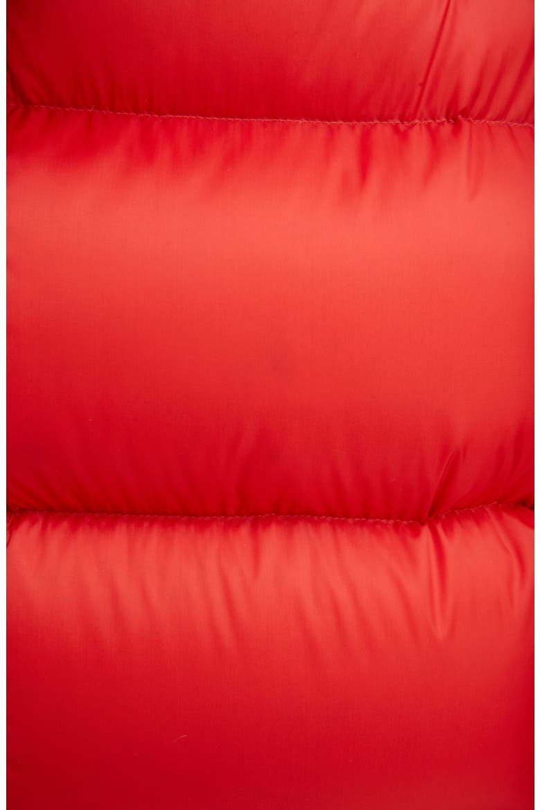 Oversized Down Puffer Vest, Alternate, color, RED